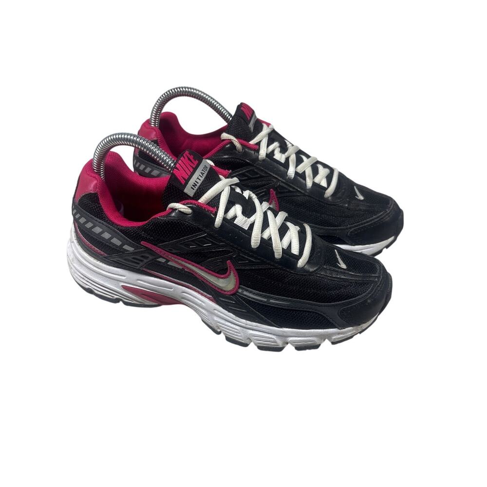 Nike Initiator Black Medium Pink Black 394053-003 Women's Running Shoes Size 8
